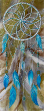 Load image into Gallery viewer, Sweet Dreams Resin Geode Dream Catcher Canvas Painting
