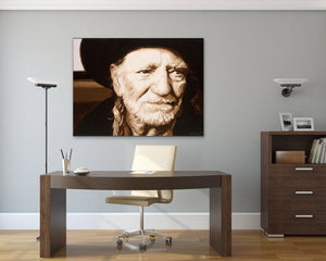 Original Willie Nelson Painting on Canvas FREE SHIPPING