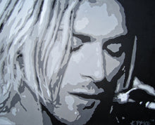 Load image into Gallery viewer, Kurt Cobain giclee fine art print of original acrylic painting
