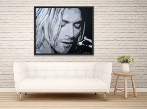 Kurt Cobain giclee fine art print of original acrylic painting
