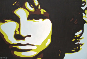 fine art giclee print of original painting of Jim Morrison