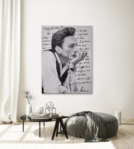 original oil painting of Johnny Cash named "Love Letter" by Ashley Lane
