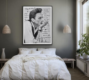 giclee fine art print of original oil painting of Johnny Cash "Love Letter" to June