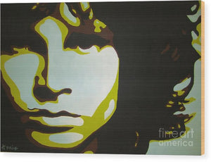 Jim Morrison - Wood Print