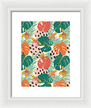 Load image into Gallery viewer, Jungle Floral Pattern  - Framed Print
