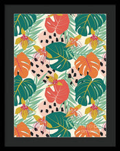 Load image into Gallery viewer, Jungle Floral Pattern  - Framed Print
