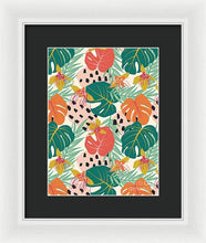 Load image into Gallery viewer, Jungle Floral Pattern  - Framed Print
