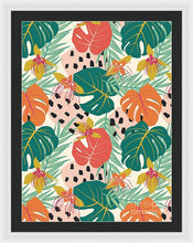 Load image into Gallery viewer, Jungle Floral Pattern  - Framed Print
