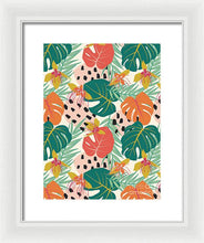 Load image into Gallery viewer, Jungle Floral Pattern  - Framed Print
