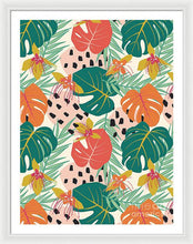 Load image into Gallery viewer, Jungle Floral Pattern  - Framed Print
