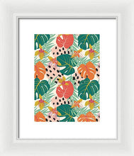 Load image into Gallery viewer, Jungle Floral Pattern  - Framed Print
