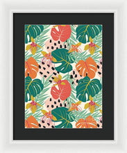 Load image into Gallery viewer, Jungle Floral Pattern  - Framed Print
