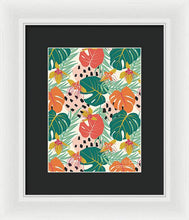 Load image into Gallery viewer, Jungle Floral Pattern  - Framed Print
