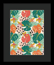 Load image into Gallery viewer, Jungle Floral Pattern  - Framed Print
