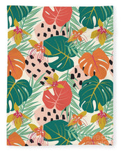 Load image into Gallery viewer, Jungle Floral Pattern  - Blanket
