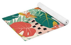 Jungle Floral Pattern  - Yoga Mat