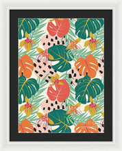 Load image into Gallery viewer, Jungle Floral Pattern  - Framed Print
