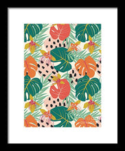 Load image into Gallery viewer, Jungle Floral Pattern  - Framed Print
