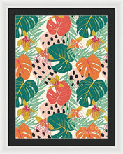 Load image into Gallery viewer, Jungle Floral Pattern  - Framed Print
