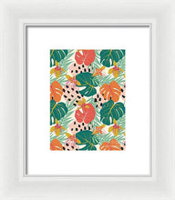 Load image into Gallery viewer, Jungle Floral Pattern  - Framed Print
