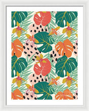 Load image into Gallery viewer, Jungle Floral Pattern  - Framed Print
