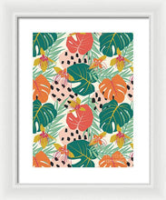 Load image into Gallery viewer, Jungle Floral Pattern  - Framed Print

