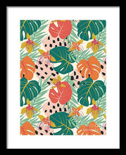 Load image into Gallery viewer, Jungle Floral Pattern  - Framed Print
