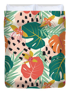 Jungle Floral Pattern  - Duvet Cover