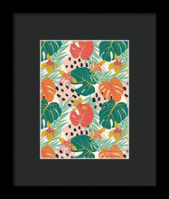 Load image into Gallery viewer, Jungle Floral Pattern  - Framed Print
