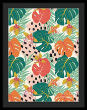 Load image into Gallery viewer, Jungle Floral Pattern  - Framed Print

