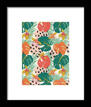 Load image into Gallery viewer, Jungle Floral Pattern  - Framed Print
