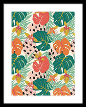 Load image into Gallery viewer, Jungle Floral Pattern  - Framed Print
