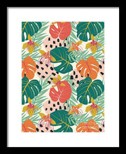 Load image into Gallery viewer, Jungle Floral Pattern  - Framed Print
