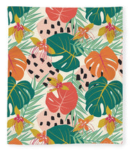 Load image into Gallery viewer, Jungle Floral Pattern  - Blanket
