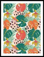 Load image into Gallery viewer, Jungle Floral Pattern  - Framed Print
