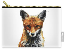 Load image into Gallery viewer, Mrs. Fox Oil Painting with White Background - Carry-All Pouch
