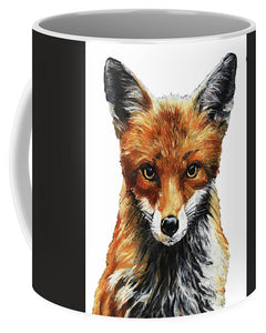 Mrs. Fox Oil Painting with White Background - Mug