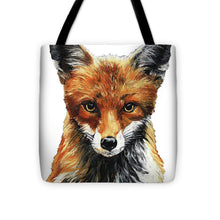 Load image into Gallery viewer, Mrs. Fox Oil Painting with White Background - Tote Bag
