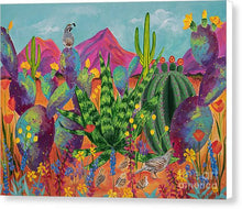 Load image into Gallery viewer, Quail Family Outing - Canvas Print
