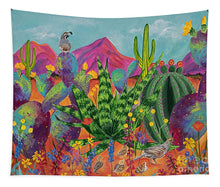 Load image into Gallery viewer, Quail Family Outing - Tapestry
