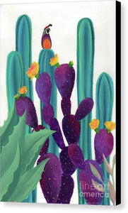 Quail Watch - Canvas Print