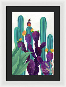 Quail Watch - Framed Print