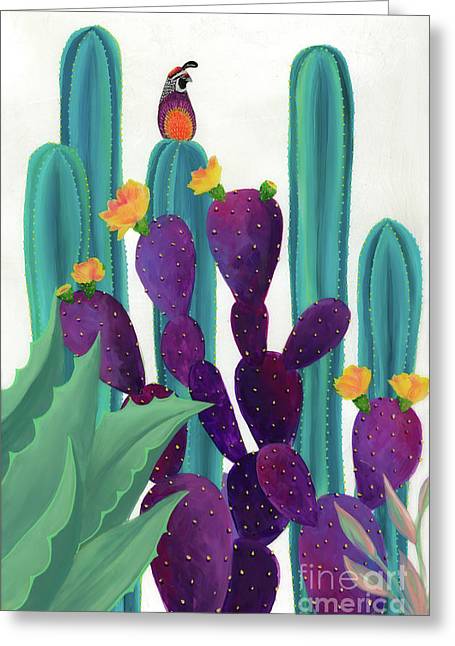 Quail Watch - Greeting Card