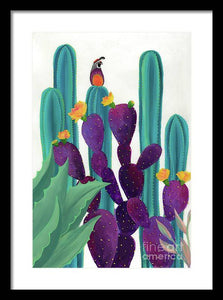 Quail Watch - Framed Print