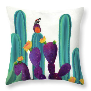 Quail Watch - Throw Pillow