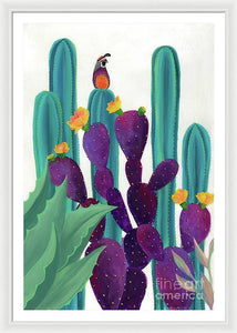Quail Watch - Framed Print