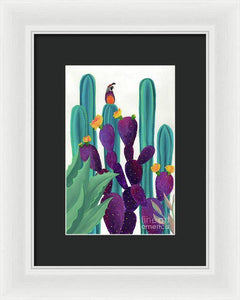 Quail Watch - Framed Print