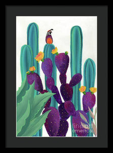 Quail Watch - Framed Print