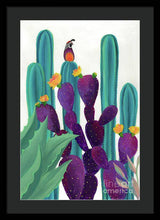 Load image into Gallery viewer, Quail Watch - Framed Print

