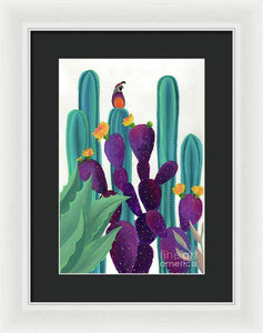 Quail Watch - Framed Print